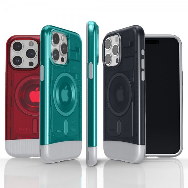 Spigen iPhone 15 Pro -suojakuori Classic C1 MagFit Bondi Blue