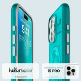 Spigen iPhone 15 Pro -suojakuori Classic C1 MagFit Bondi Blue