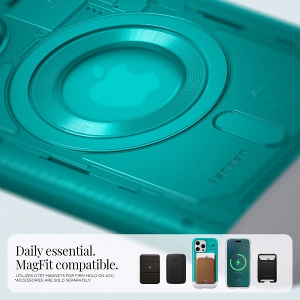 Spigen iPhone 15 Pro -suojakuori Classic C1 MagFit Bondi Blue