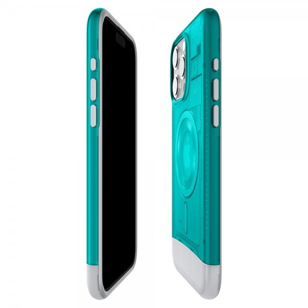Spigen iPhone 15 Pro -suojakuori Classic C1 MagFit Bondi Blue