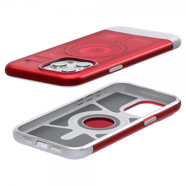 Spigen iPhone 15 Pro -suojakuori Classic C1 MagFit Ruby