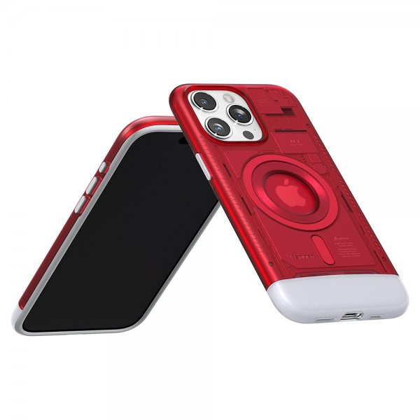 Spigen iPhone 15 Pro -suojakuori Classic C1 MagFit Ruby