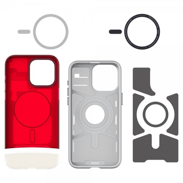 Spigen iPhone 15 Pro -suojakuori Classic C1 MagFit Ruby