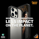PanzerGlass iPhone 15 Pro -suojakuori ClearCase D3O, musta