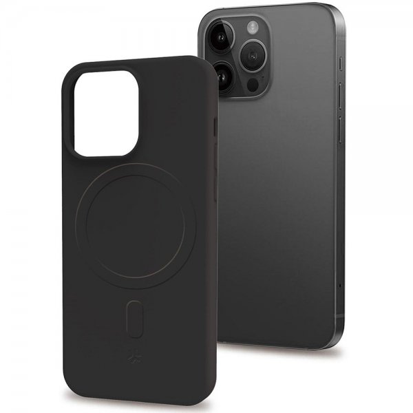 Celly iPhone 15 Pro -suojakuori CROMOMAG Musta