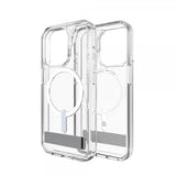 ZAGG iPhone 15 Pro Kuori Crystal Palace Snap Kickstand Transparent