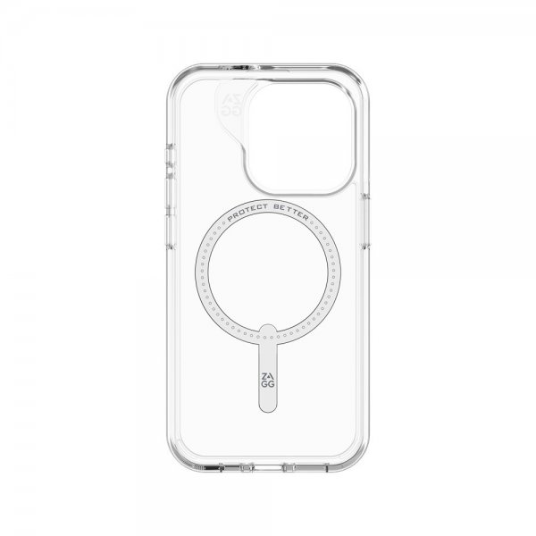 ZAGG iPhone 15 Pro -suojakuori Crystal Palace Snap Transparent