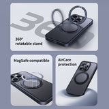 Baseus iPhone 15 Pro -suojakuori CyberLoop MagSafe, musta