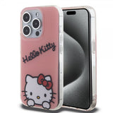 Hello Kitty iPhone 15 Pro -suojakuori Daydreaming Crossbody, vaaleanpunainen