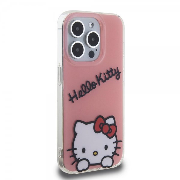 Hello Kitty iPhone 15 Pro -suojakuori Daydreaming Crossbody, vaaleanpunainen