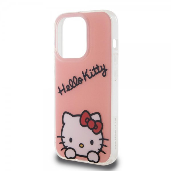 Hello Kitty iPhone 15 Pro -suojakuori Daydreaming Crossbody, vaaleanpunainen