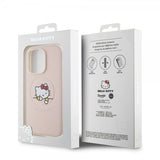 Hello Kitty iPhone 15 Pro -kuori kohokuvioitu logolla MagSafe pinkki