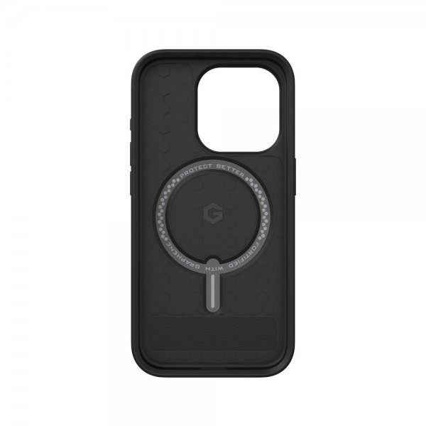 ZAGG iPhone 15 Pro -suojakuori Denali Snap Kickstand Musta
