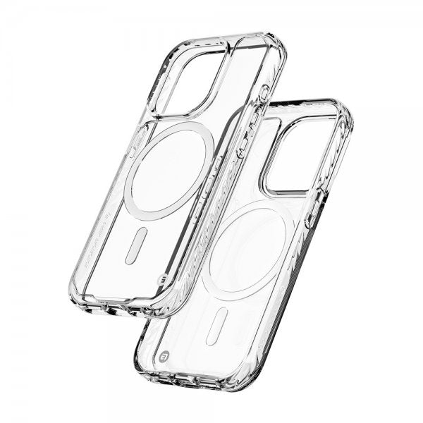 Clckr iPhone 15 Pro -kuori Diamond MagSafe läpinäkyvä