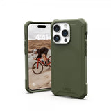Urban Armor Gear (UAG) iPhone 15 Pro -suojakuori Essential Armor MagSafe Olive Drab