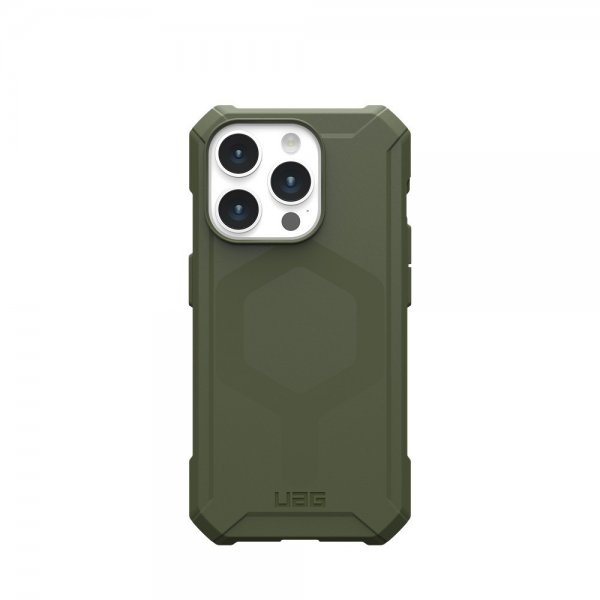 Urban Armor Gear (UAG) iPhone 15 Pro -suojakuori Essential Armor MagSafe Olive Drab