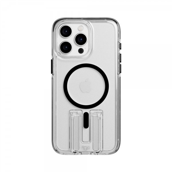 Tech21 iPhone 15 Pro -suojakuori Evo Crystal Kick MagSafe Clear/Black