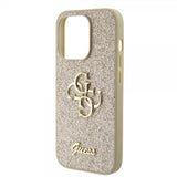 Guess iPhone 15 Pro Kuori Fixed Glitter Kulta