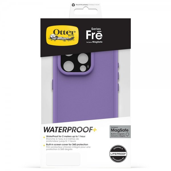 Otterbox iPhone 15 Pro -kuori Fre MagSafe Rule of Plum