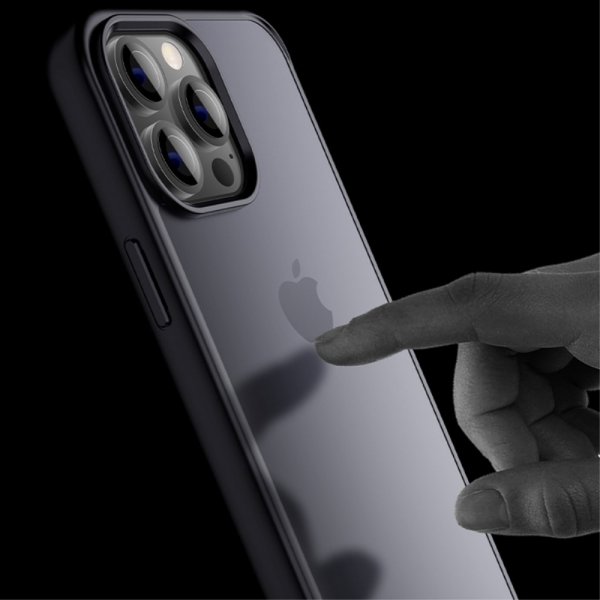 X-Level iPhone 15 Pro Kuori Huurrettu Takakansi Musta