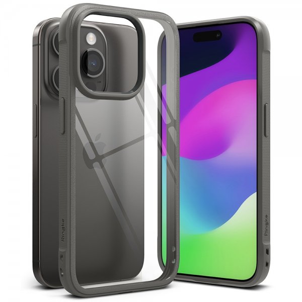 Ringke iPhone 15 Pro Kuori Fusion Bold Harmaa