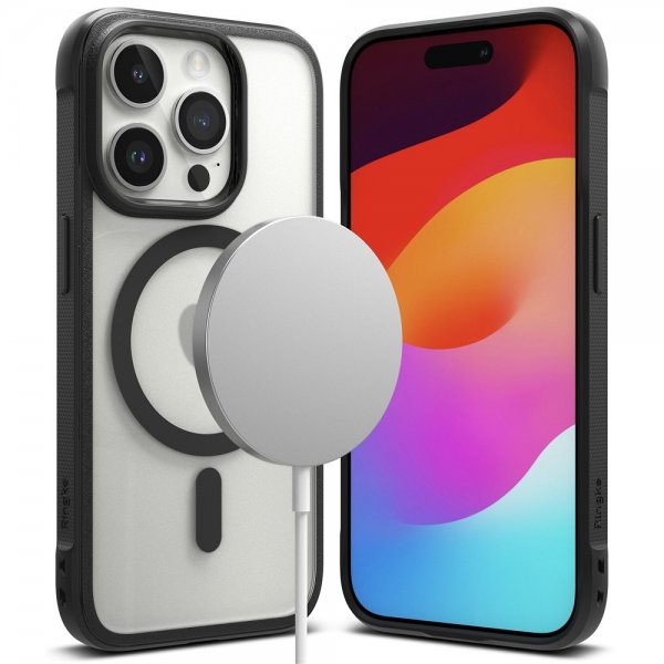Ringke iPhone 15 Pro -suojakuori Fusion Bold Magnetic Matte Black