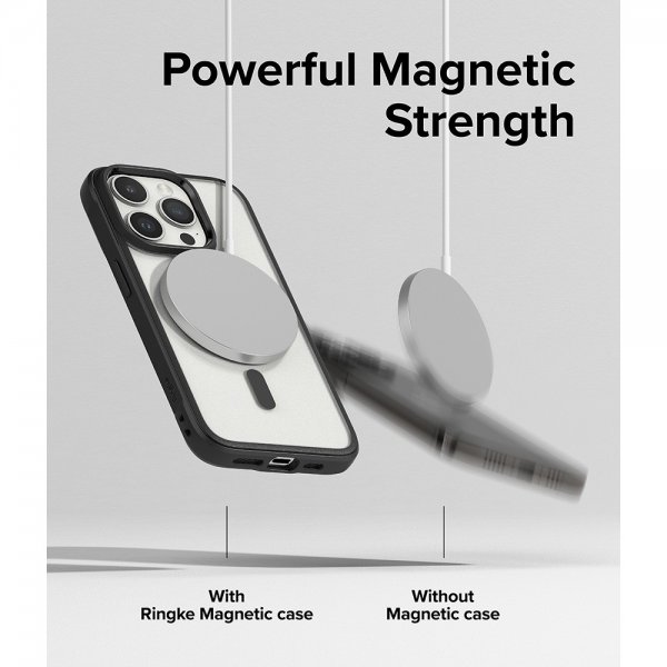 Ringke iPhone 15 Pro -suojakuori Fusion Bold Magnetic Matte Black