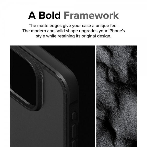 Ringke iPhone 15 Pro -suojakuori Fusion Bold Matte Black