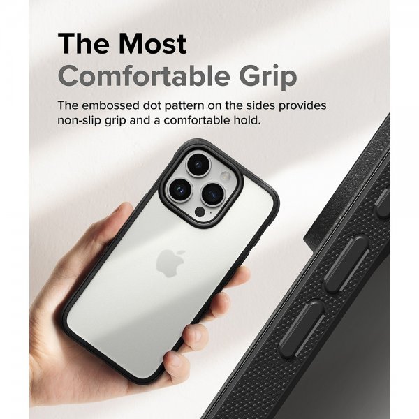 Ringke iPhone 15 Pro -suojakuori Fusion Bold Matte Black