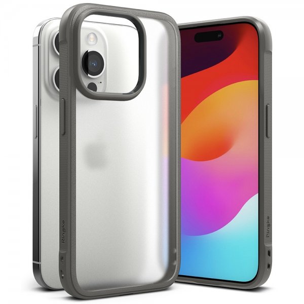 Ringke iPhone 15 Pro -suojakuori Fusion Bold Matte Gray