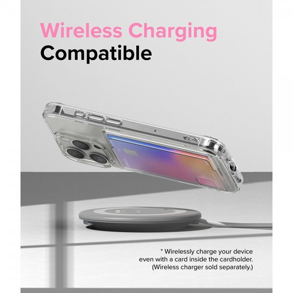 Ringke iPhone 15 Pro -suojakuori Fusion Card Clear