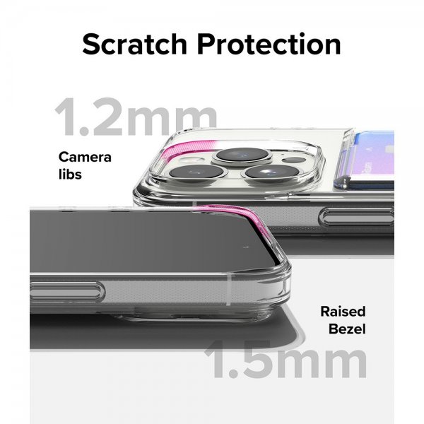 Ringke iPhone 15 Pro -suojakuori Fusion Card Clear