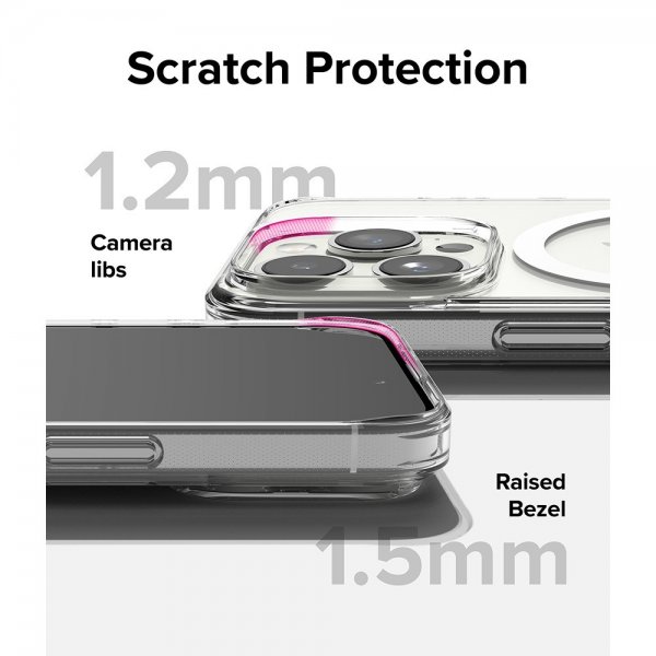Ringke iPhone 15 Pro -suojakuori Fusion Magnetic Clear