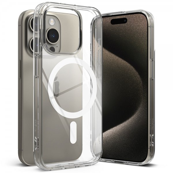 Ringke iPhone 15 Pro -suojakuori Fusion Magnetic Clear