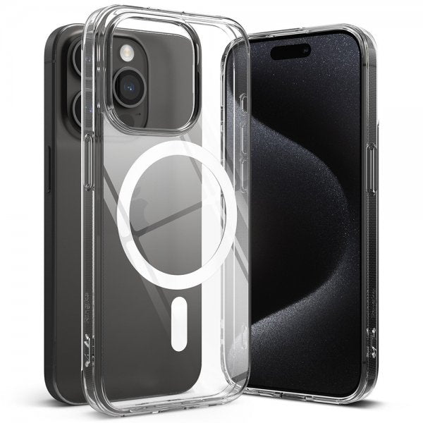 Ringke iPhone 15 Pro -suojakuori Fusion Magnetic Clear