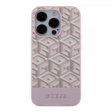 Guess iPhone 15 Pro Kuori G Cube MagSafe Pinkki
