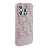 Guess iPhone 15 Pro Kuori G Cube MagSafe Pinkki