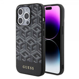 Guess iPhone 15 Pro -kuori G Cube MagSafe, musta