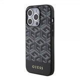 Guess iPhone 15 Pro -kuori G Cube MagSafe, musta