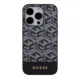 Guess iPhone 15 Pro -kuori G Cube MagSafe, musta