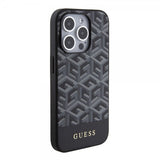 Guess iPhone 15 Pro -kuori G Cube MagSafe, musta