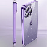 X-Level iPhone 15 Pro Kuori Glitter Läpinäkyvä Musta