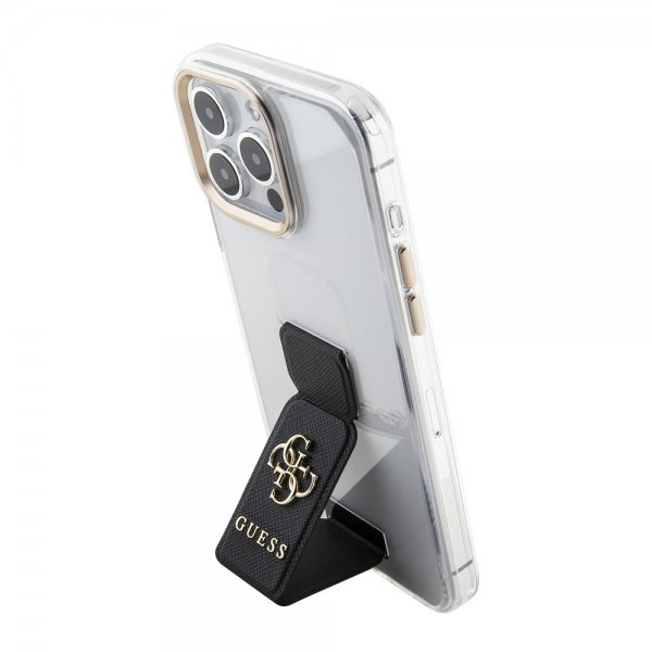 Guess iPhone 15 Pro Kuori Grip Stand Clear Transparent