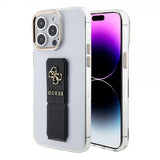 Guess iPhone 15 Kuori Grip Stand Clear Transparent