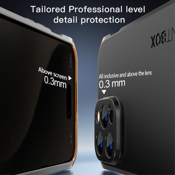 iPhone 15 Pro Metallikuori Musta