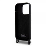 Karl Lagerfeld iPhone 15 Pro Kuori Ikonik Crossbody Musta