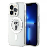 Karl Lagerfeld iPhone 15 Pro Kuori Ikonik MagSafe Läpinäkyvä