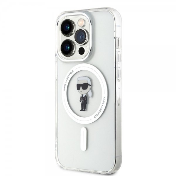 Karl Lagerfeld iPhone 15 Pro Kuori Ikonik MagSafe Läpinäkyvä