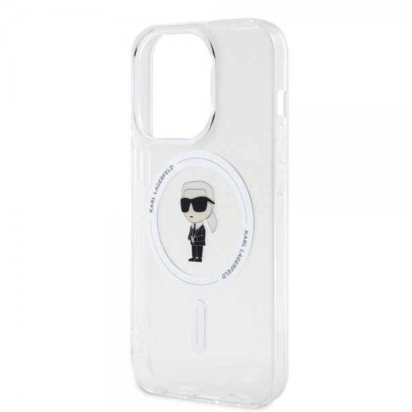 Karl Lagerfeld iPhone 15 Pro Kuori Ikonik MagSafe Läpinäkyvä