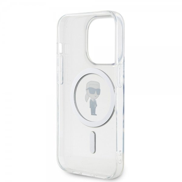 Karl Lagerfeld iPhone 15 Pro Kuori Ikonik MagSafe Läpinäkyvä